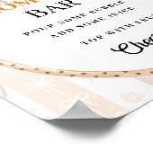 Poster Boho mignon petite tarte sur le baby shower Favor (Coin)