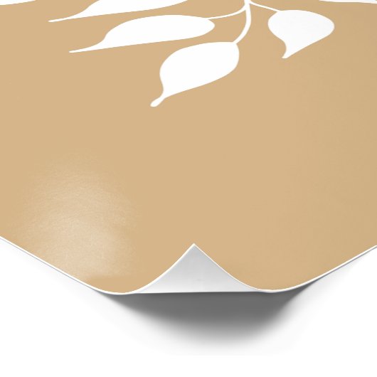 POSTER BOHO MINIMALIST FEUILLES (Coin)