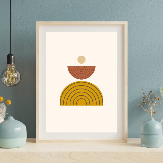 Poster Boho minimaliste Abstrait Wall Art