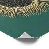 Poster Boho minimaliste géométrique Abstrait (Coin)