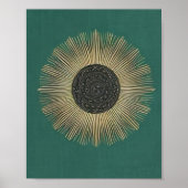 Poster Boho minimaliste géométrique Abstrait (Devant)