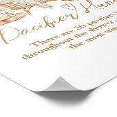 Poster Boho Modern Heart Police Baby shower Pacifique cha (Coin)