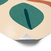 Poster Boho moderne Abstrait Nature Wall Art (Coin)