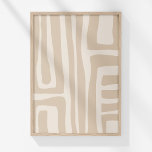 Poster Boho Moderne Muted Beige Neutre Art Abstrait<br><div class="desc">Apportez une touche d'art sophistiqué à votre espace avec l'affiche "Boho Modern Muted Beige Neutral Abstrait Art Poster". Cette pièce saisissante présente un design complexe de lignes dessinées à la main qui évoque la complexité d'un labyrinthe ou d'un motif tribal, dressé contre un subtil arrière - plan sable-beige. L'interaction des...</div>