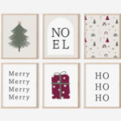 Poster Boho moderne Noël Beige Mur Art Imprimer