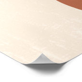 Poster Boho Muted Terracotta Neutral Bowls Abstrait Art (Coin)