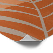 Poster Boho Neutre Paysage Abstrait Botanique Mur Art (Coin)