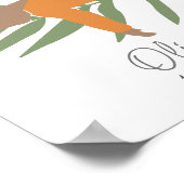 Poster Boho Nouveau-né bébé Nom de la fille Nursery Poste (Coin)