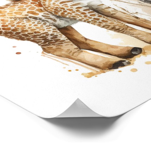 Poster Boho Nursery Scène Décale murale (Coin)