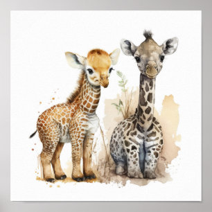 Poster Boho Nursery Scène Décale murale