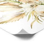 Poster Boho Palm Orchidées Mariage accueil (Coin)