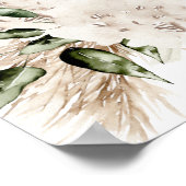 Poster Boho Palm Pampas & Beige Floral Open Bar Signal 2 (Coin)