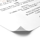 Poster Boho Pampas Grass Mariage Boire Menu Signer (Coin)