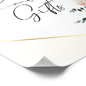 Poster Boho Pampas Grass séché Bouquet Livres et Cadeaux  (Coin)