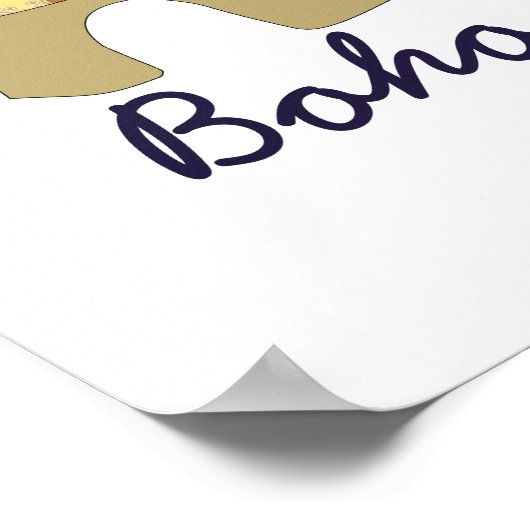 Poster Boho Papa, Gold Elephant (Coin)