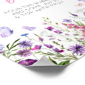 Poster Boho Papillon Fleur sauvage Baby shower Momosa Bar (Coin)