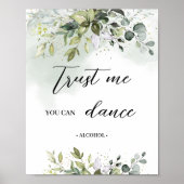 Poster Boho pastel verdure croyez-moi vous pouvez danser  (Devant)