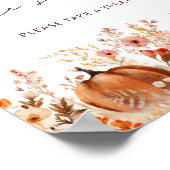 Poster Boho Petit Citrouille Automne Les bébés sont doux (Coin)