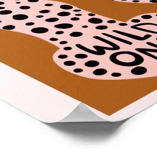 Poster Boho Pink Leopard Wild One Art Print (Coin)