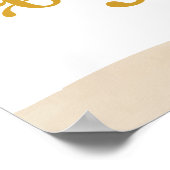 Poster Boho Premier Voyage Autour Du Soleil Premier Anniv (Coin)