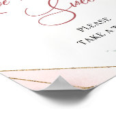 Poster Boho printemps blush or eucalyptus L'amour est dou (Coin)