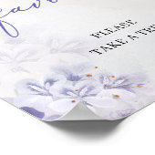 Poster Boho Printemps violet roux bleu rose pâle fleurs f (Coin)