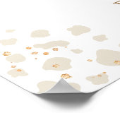 Poster Boho Purple Highland Vache Bébé Fille Douche Bienv (Coin)