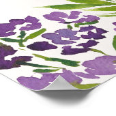 Poster Boho Purple Orange Floral Bienvenue (Coin)