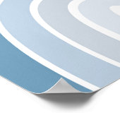 Poster Boho Rainbow Blue Boys Room (Coin)