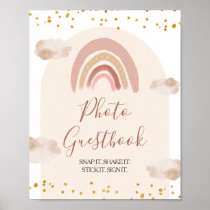 Poster Boho Rainbow n'est-elle pas Onederful Photo Guestb