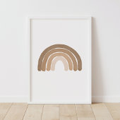 Poster Boho Rainbow Neutral Boy Nursery Décor