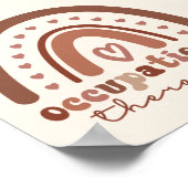 Poster Boho Rainbow OT ergothérapeute (Coin)