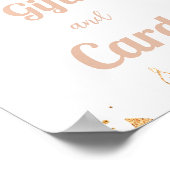 Poster Boho Rainbow Pampas Grass Carte bébé & signes cade (Coin)