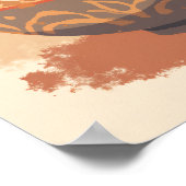 Poster Boho Ramen Bowl Art minimaliste (Coin)