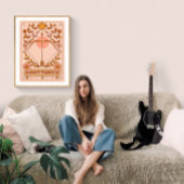 Poster Boho Retro Sagittarius Zodiac