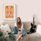 Poster Boho Retro Virgo Zodiac