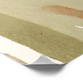 Poster Boho Rock alphabet Art botanique moderne (Coin)