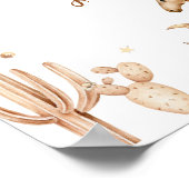 Poster Boho Rodeo Premier anniversaire de fête Jalon (Coin)