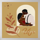 Poster Boho Romance Je Mérite D'Être Aimé (Devant)