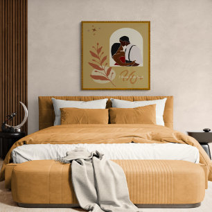 Poster Boho Romance Je Mérite D'Être Aimé