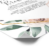 Poster Boho Rose Baby shower My Water Broke Jeu (Coin)