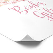 Poster Boho rose Bunny Baby showers Livres et cadeaux (Coin)
