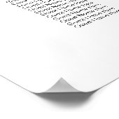 Poster Boho Rose Dusty Floral 17 Tables Siège Mariage (Coin)