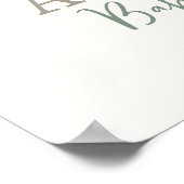 Poster Boho Rose fille Baby shower Vêtements bébé Bienven (Coin)