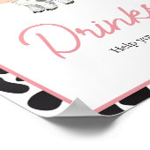 Poster Boho Rose Highland Vaches Boissons (Coin)