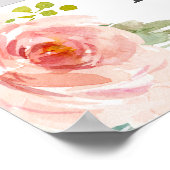 Poster Boho rose pâle éthéré floral photomaton de prop (Coin)