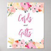 Poster Boho rose printemps chic jardin fleuri signe nupti (Devant)