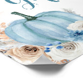 Poster Boho Rustic Citrouille Automne Cartes & Cad (Coin)