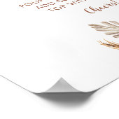 Poster Boho Rustic Citrouille Fall in Love Mom-osa Bar (Coin)