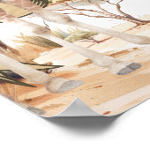 Poster Boho Safari Animals Neutral Baby Shower Welcome (Coin)